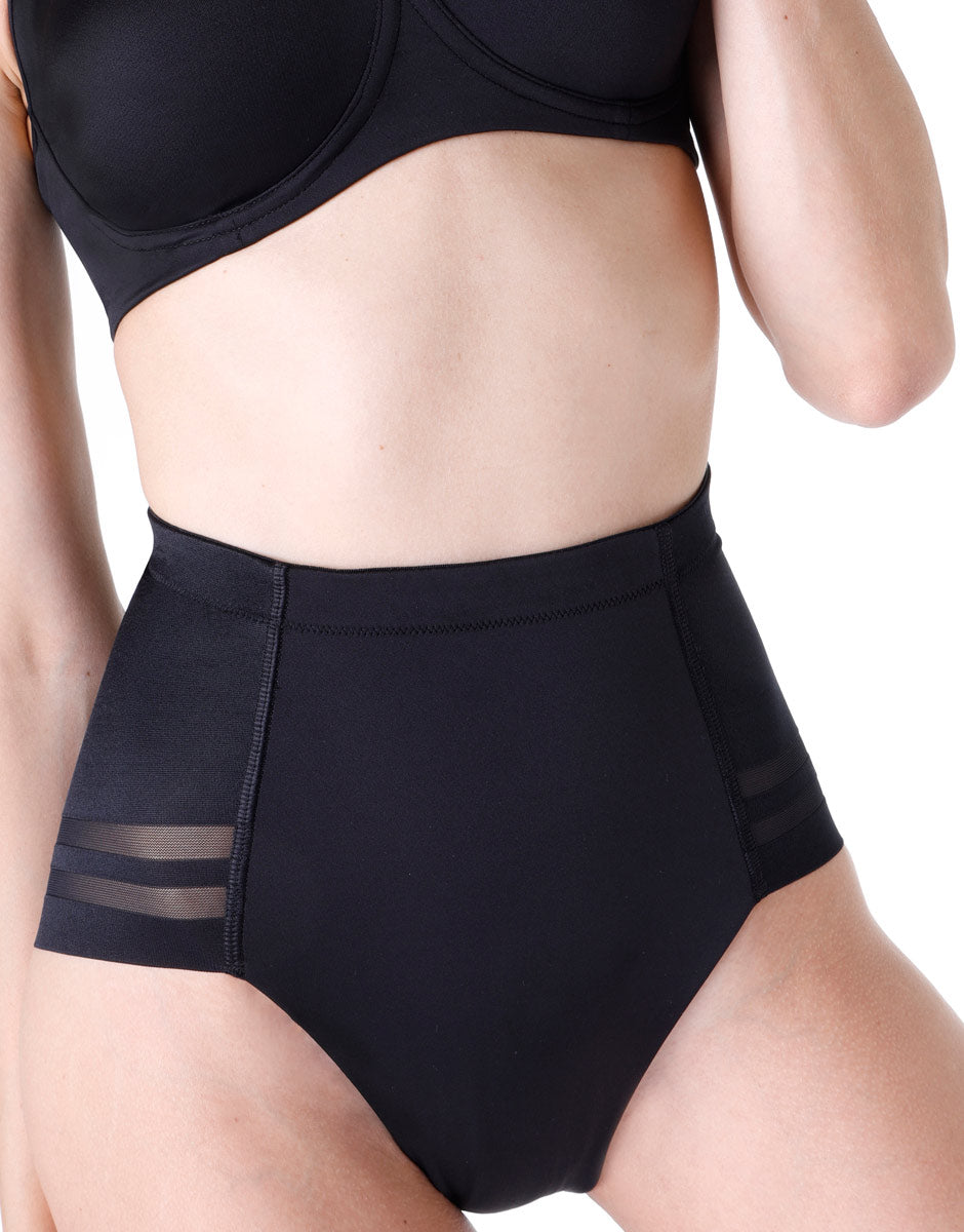 Guaina Modellante Charme Elegance Donna In Microfibra E Tulle - Coulotte Made In Italy, Trasparenze