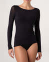T-Shirt Manches Longues Femme Modal Cachemire - Col Bateau, Finitions Invisibles - Doux, Chaud, Élégant - Lovable - 6