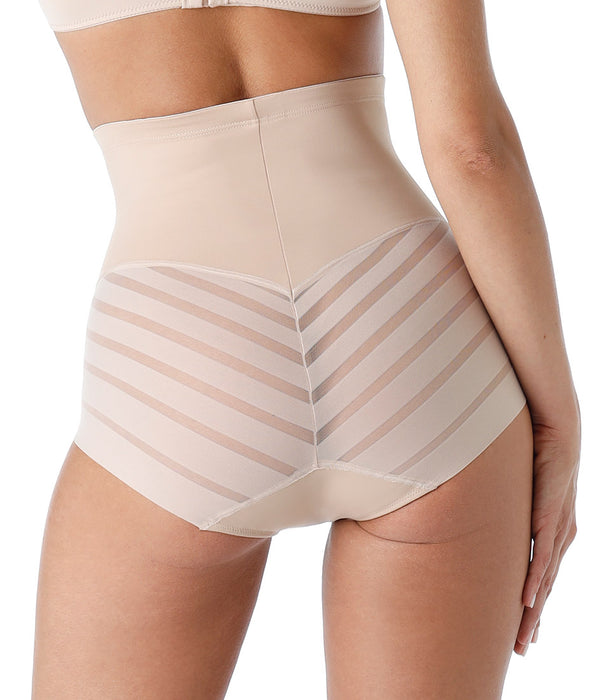 Lovable Guaina Vita Alta Fancy Shaping in microfibra modellante e tulle, cipria