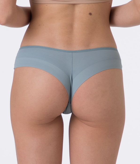Lovable Invisible Microfibre Brazilian Briefs, navy blue, powder blue