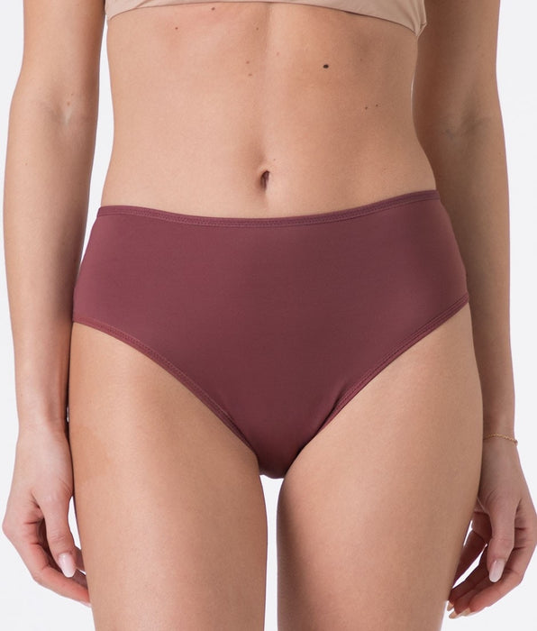 Lovable Invisible Microfibre Midi Briefs, amaranth red