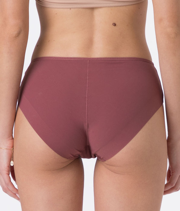 Lovable Invisible Microfibre Midi Briefs, amaranth red
