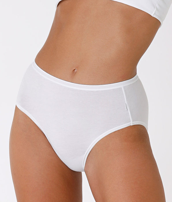 Lovable Slip midi lovely, bianco in cotone soft