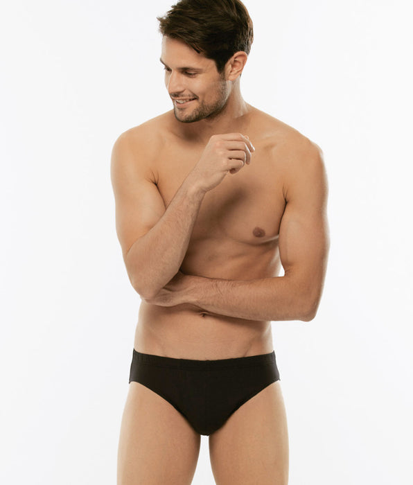 Lovable Bipack Slip 100% Pure Cotton nero in cotone