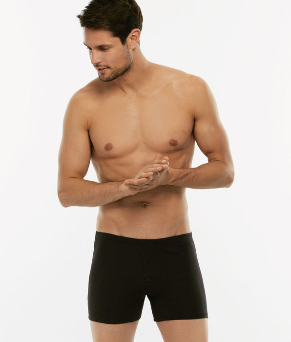 Lovable Boxer parigamba 100% Pure Cotton nero in cotone