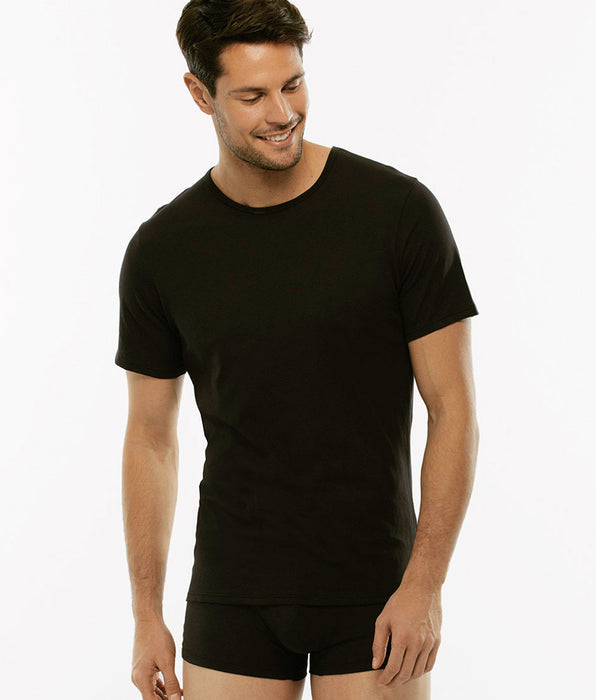 Lovable T-shirt girocollo 100% Pure Cotton nera in cotone