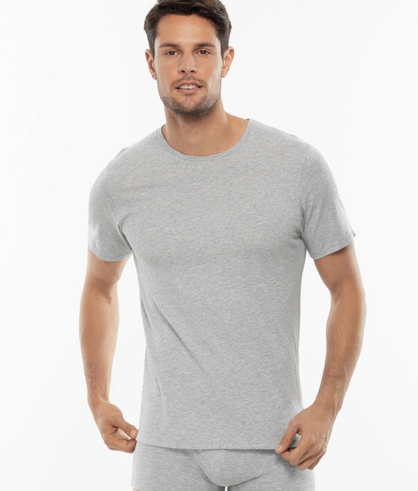 Lovable T-shirt girocollo 100% Pure Cotton grigio melange in cotone
