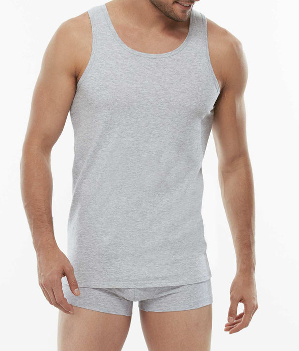 Lovable Canotta 100% Pure Cotton grigio melange in cotone