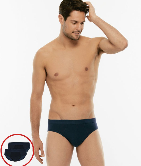 Lovable Slip mini BiPack Cotton Stretch in cotone elasticizzato, blu