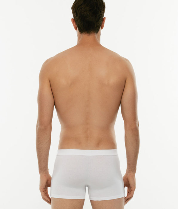 Lovable BIPACK - Short boxer Cotton Stretch bianco in cotone elasticizzato -X2