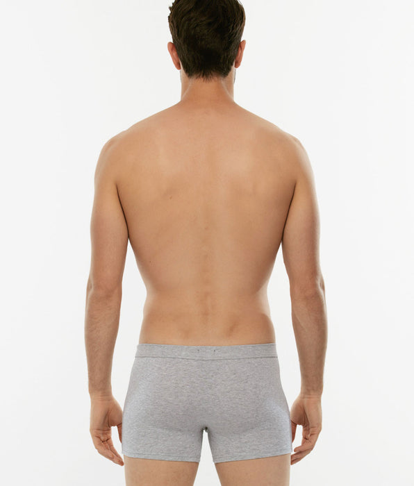 Lovable Short boxer Cotton Stretch grigio melange in cotone elasticizzato