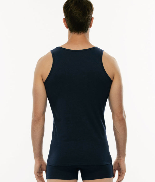 Lovable Canotta Cotton Stretch in cotone elasticizzato, blu