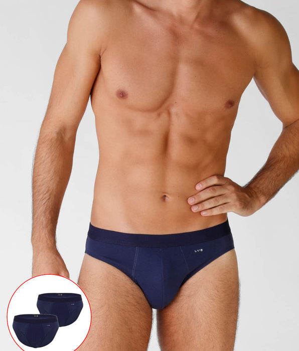 Lovable Bipack slip in cotone elasticizzato, blu