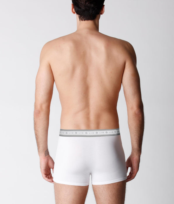 Lovable Boxer uomo in cotone biologico, confezione x2 bianco