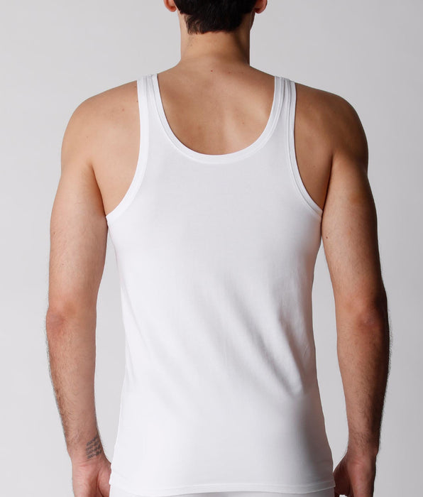 Lovable Canotta uomo in cotone biologico, confezione x2 bianco