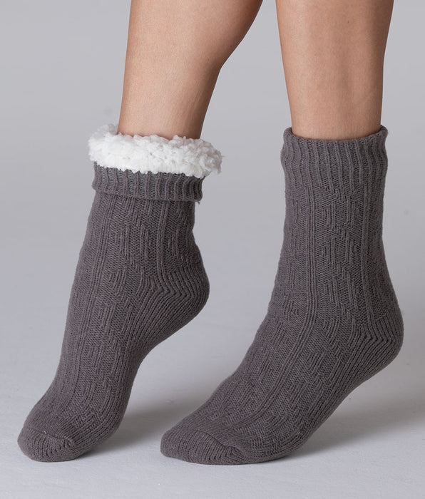 Lovable Calzini Corti Warm And Cuddle, grigio antracite