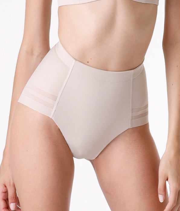 Lovable Guaina contenitiva Modern Shaping in microfibra doppiata e tulle, skin