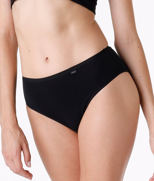 Lovable Slip midi lovely in cotone modal, nero