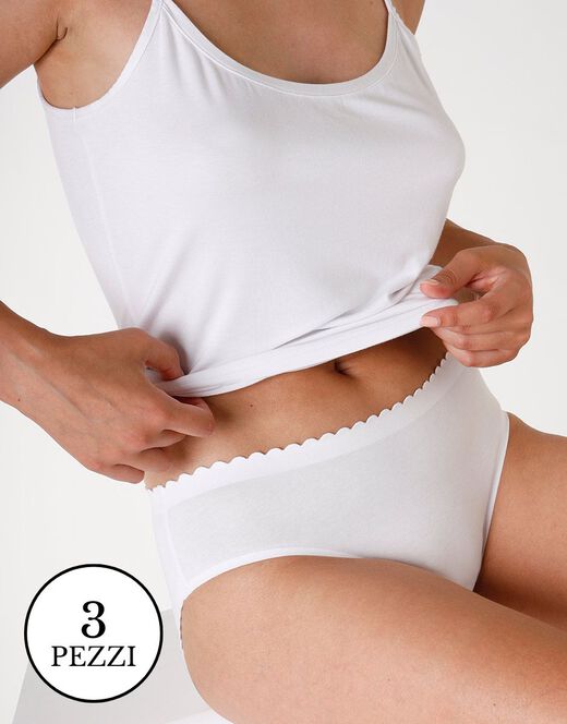 Lovable Multipack Slip invisible softness, bianco