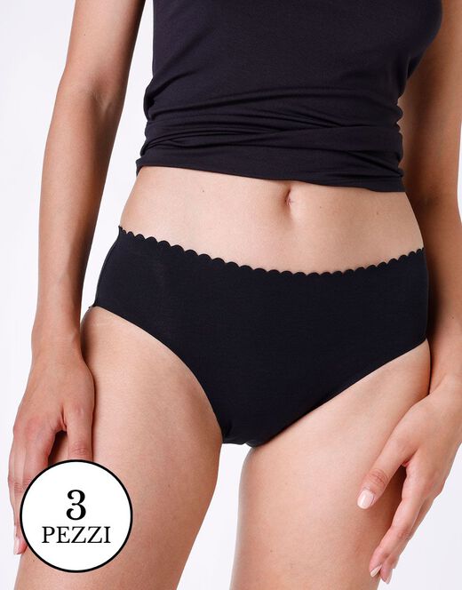 Lovable Multipack Slip invisible softness, nero