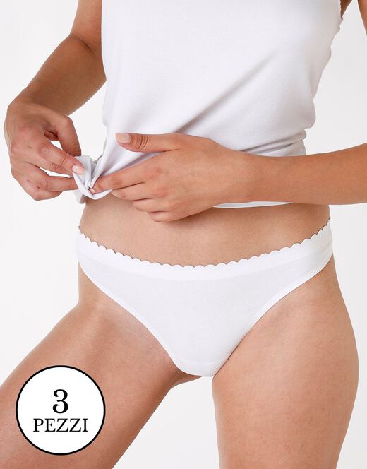 Lovable Multipack Brasiliano invisible softness, bianco