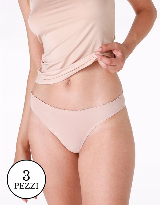 Lovable Multipack Brasiliano invisible softness, nude