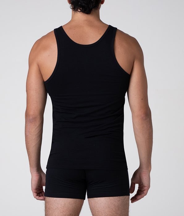 Lovable Canotta girocollo Cool Sensation in Stretch Cotton, nero