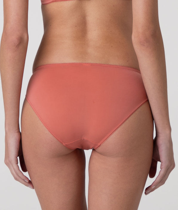 Lovable Stylish Lace Lace and Microfiber Briefs, light terracotta