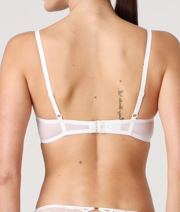 Lovable Reggiseno senza ferretto Trendy Lurex in pizzo e tulle, bianco latte