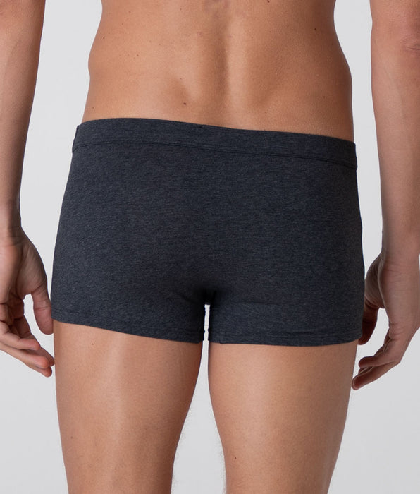 Lovable Casual Stretch Cotton Boxer, Anthracite Mélange