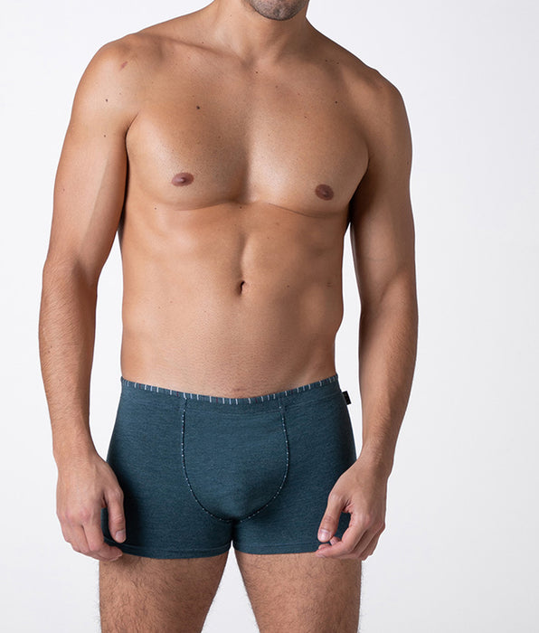 Lovable Boxer Rephined Cotton Modal, verde melange