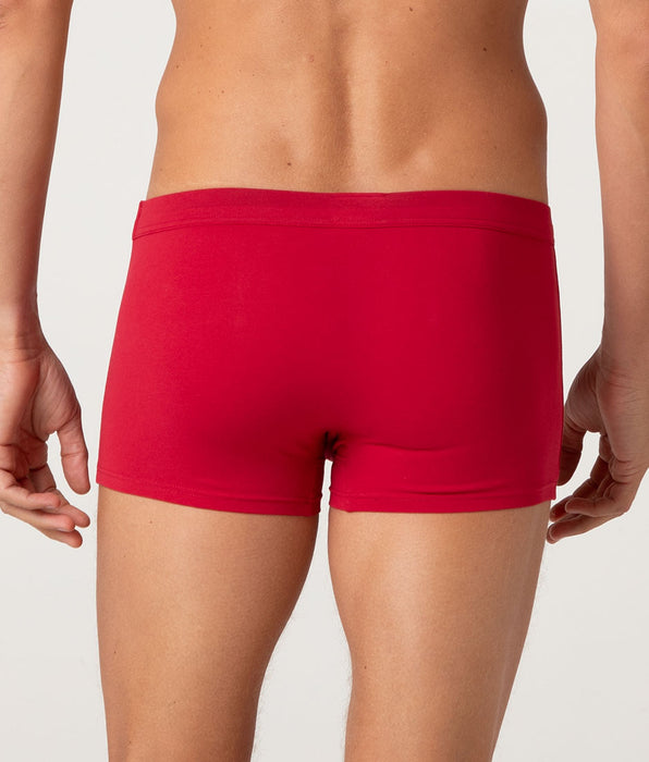 Lovable Solid Red Xmas Boxer, Christmas Red