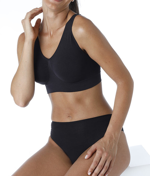 Lovable Reggiseno brassière yoga Active Comfort a basso impatto, nero