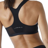 Lovable Reggiseno sportivo Active Comfort con apertura frontale alto impatto, nero