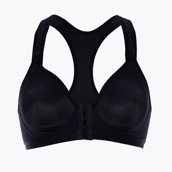 Lovable Reggiseno sportivo Active Comfort con apertura frontale alto impatto, nero