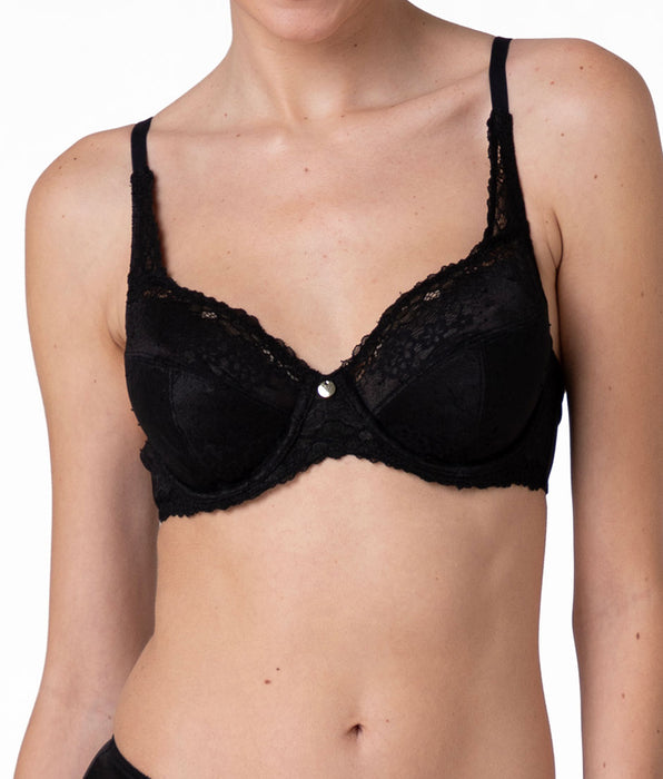 Lovable Reggiseno con Ferretto Beauty Curves in pizzo, nero