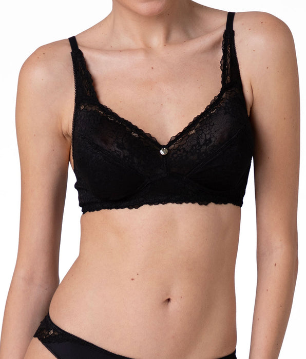 Lovable Reggiseno senza Ferretto Beauty Curves in pizzo, nero