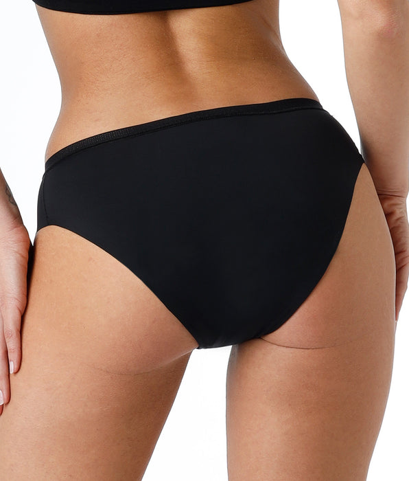 Lovable Slip da ciclo lavabile in microfibra con finiture invisibili per flusso medio, nero