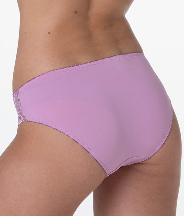 Lovable Slip Midi Floral Lace in pizzo e microfibra, rosa orchidea