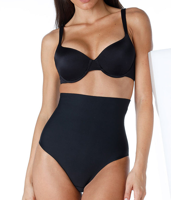 Lovable Guaina Slip Vita Alta modellante Smooth Shaping in microfibra, nero