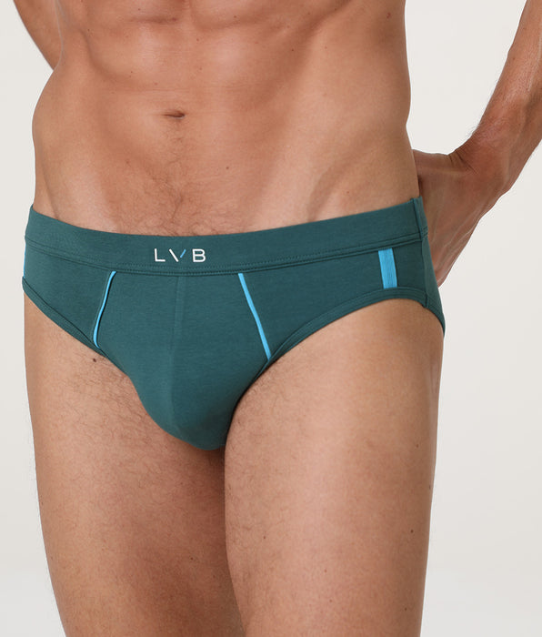 Lovable Slip Sporty Stretch Cotton, verde mediterraneo e turchese