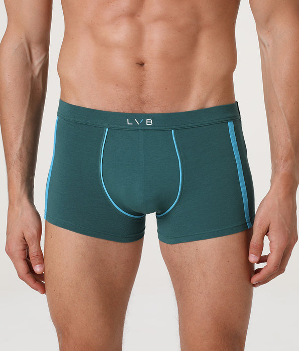 Lovable Boxer Sporty Stretch Cotton, verde mediterraneo e turchese