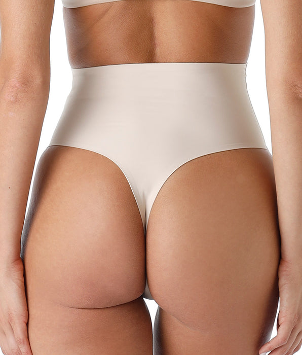 Lovable Guaina Perizoma Vita Alta modellante Smooth Shaping in microfibra, nudo chiaro
