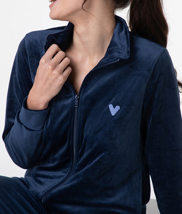 Lovable Homewear Aperto in Ciniglia, blu notte