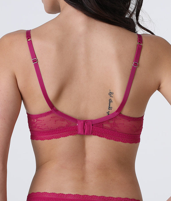 Lovable Reggiseno con ferretto Romance Lace in pizzo, fucsia
