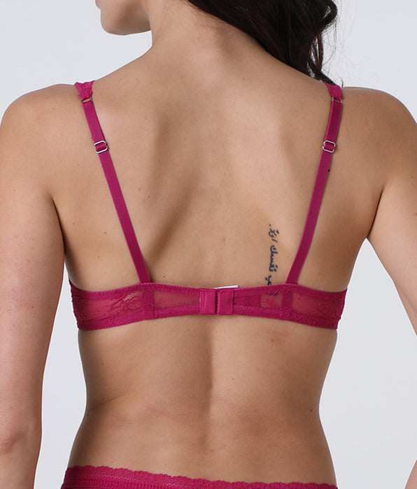 Lovable Reggiseno Vela con Ferretto Romance Lace in pizzo, fucsia