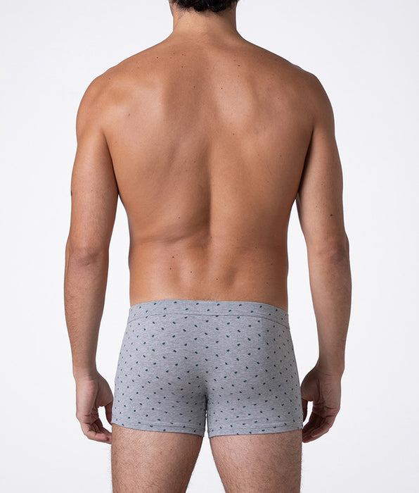 Lovable Boxer Classic Cotton Modal, grigio stampa alberi