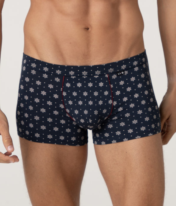 Lovable Boxer Classic Cotton Modal, stampa neve