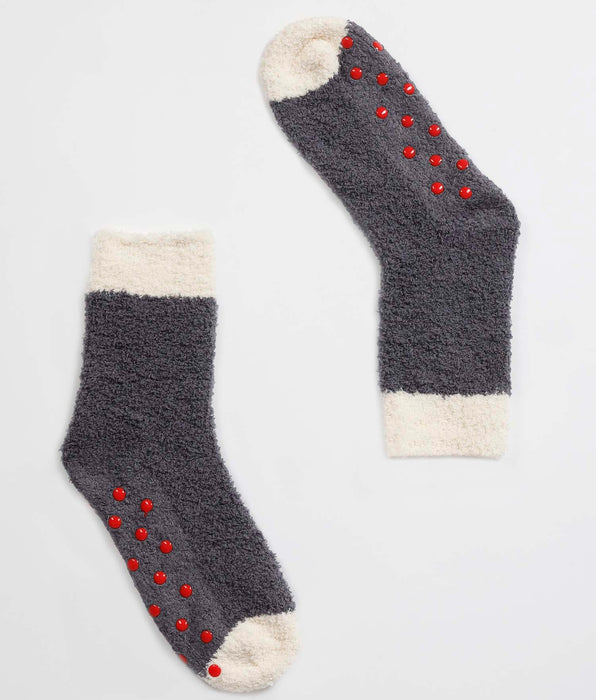 Lovable Calzini Warm and Cuddle Slipper, blu notte e avorio