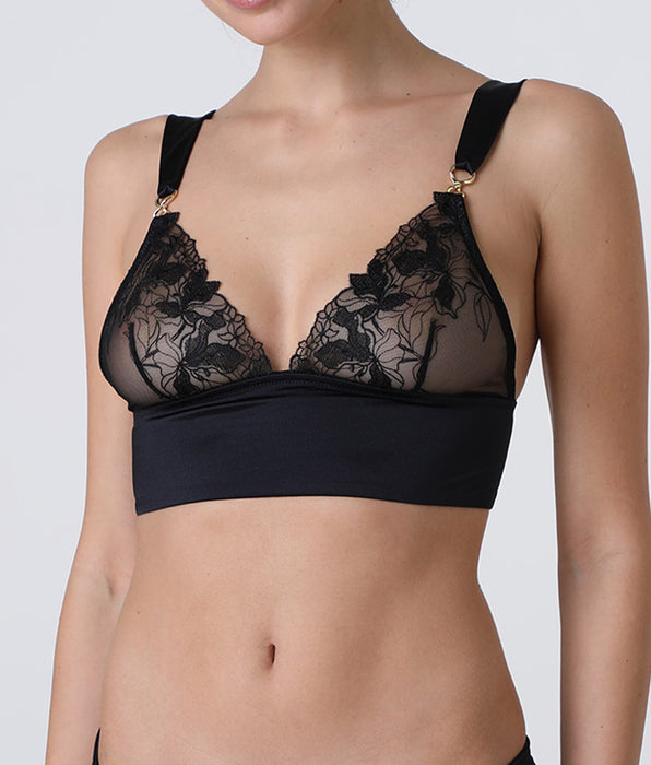 Lovable Reggiseno Triangolo Senza Ferretto L'Elegance in pizzo, nero